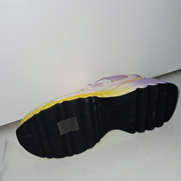 Maje Leather Funga Gradient Size 8 Pastel Multicolor Women's Sneakers - Picture 16 of 16